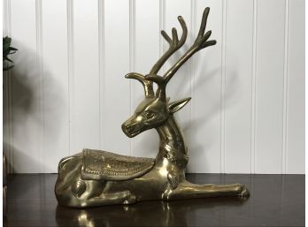 Brass Reindeer Ashtray