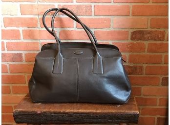 Tods Brown Leather Oversized Bag