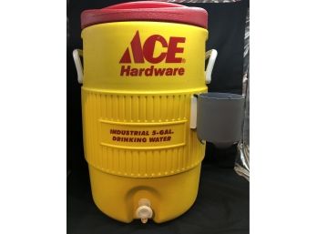 Five Gallon Water Cooler With Cup Holder And Ice Insert
