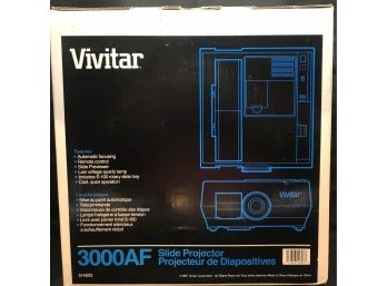 Vivitar Slide Projector With 3 Cartridges