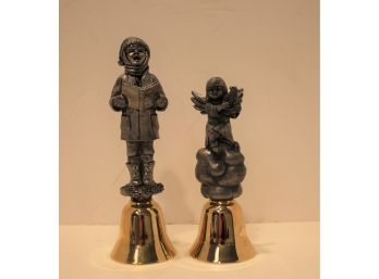 Two Michael A Ricker Signed & Numbered Pewter Bells