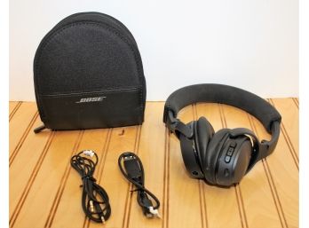 Pair Of BOSE Black Over The Ear Headphones W/Case