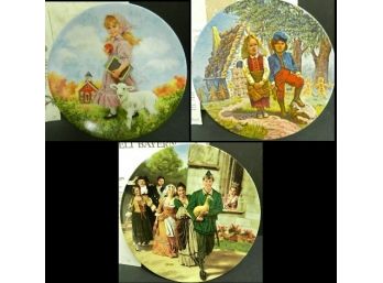 Three Fairy Tale Collectors Plates