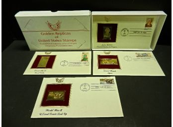 1981 - 1995 22kt - First Day Issue Golden Replicas Of US Postage Stamps