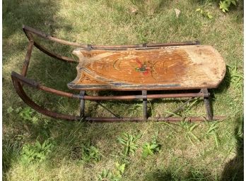 Incredible Antique Small Childs Sled