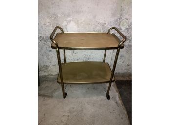 Mid Century Modern Brass Bar Cart