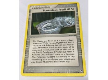 Pokemon Trainer Mysterious Fossil - EX Power Keepers -  85/108 - 2007