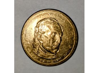 10th President John Tyler Gold Dollar