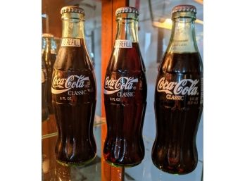 3 Vintage Coca-Cola Bottles Unopened