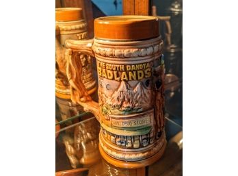 Vintage South Dakota Badlands Mount Rushmore Beer Stein