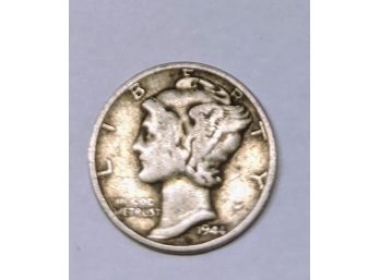 1944 Mercury Dime 90  Silver