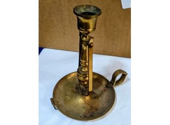 Vintage Nautical Gimbal Pivoting Brass Candle Stick Holder