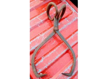 Antique Iron Ice Block Tongs