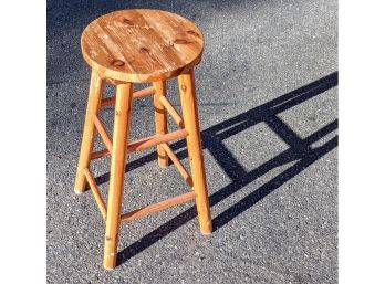 Wooden Stool, Need An Extra Seat For Christmas?