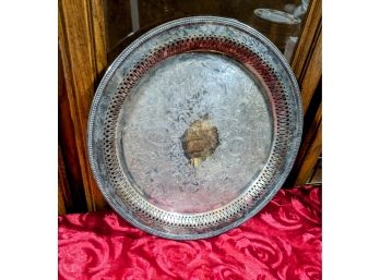 12' Silver Plate Serving Platter