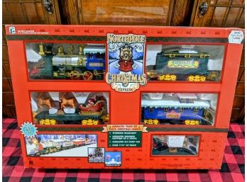 North Pole Christmas Express Train Set, Awesome Around The Christmas Tree!