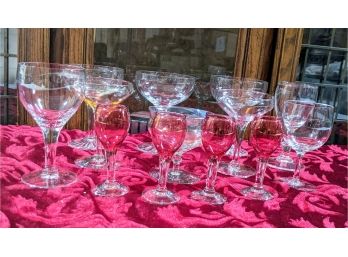 Collection Of Christmas Toasting Glasses