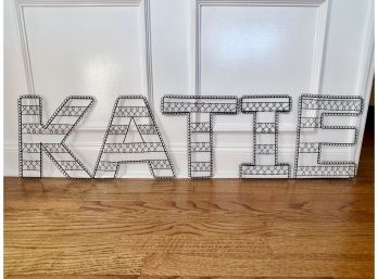 Large Metal Letters - KATIE