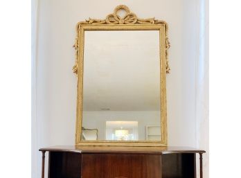 Ornate Gilt Mirror With Rope Detail