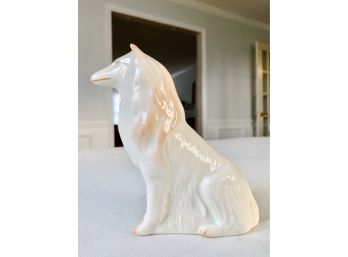 Belleek Collie Dog Figurine