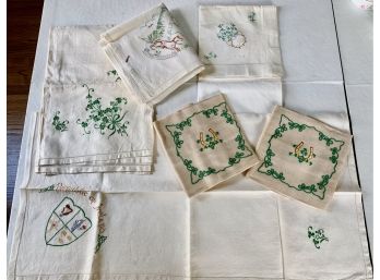 Collection Of Irish Linen Tea Towels
