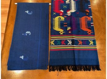 Pair Of Vintage Peruvian Table Cloths