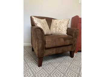 Microsuede Arm Chair With Pillows