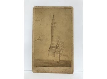 Antique Photograph Of The Sailors Monument - New Haven, CT