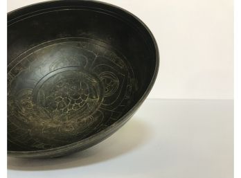 Etched Bronze Bowl