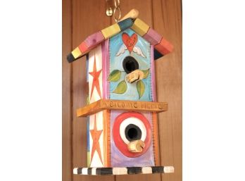 Hand Painted Decorative Bird House