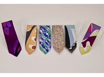 A Collection Of Vintage 1960's PUCCI Neck Ties