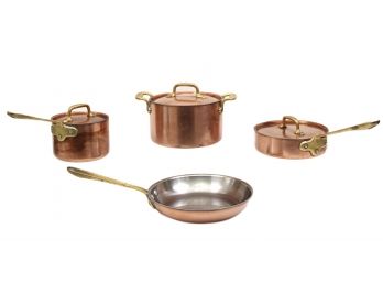 Set Of Four All Clad Cop-R-Chef Cookware