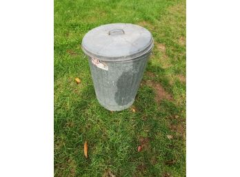 20 Gallon Galvanized Trash Can With Lid