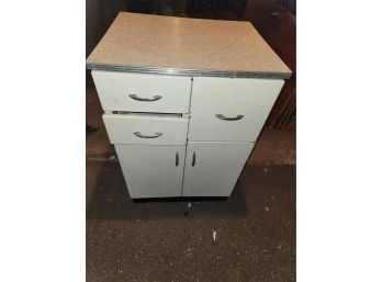 Mid Century Metal Pantry Cabinet