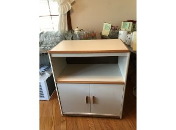 Microwave Cart With Cabinet