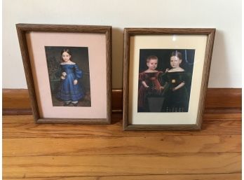 Pair Victorian Children Prints