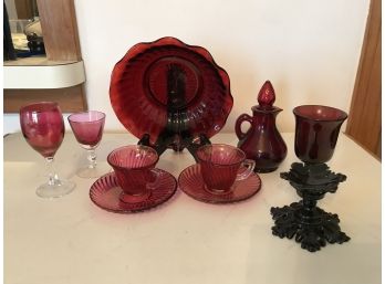 Ruby & Cranberry Glass