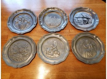 Pewter And Other German Decorative Plates