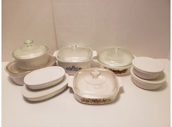 Vintage And Modern Corningware Lot