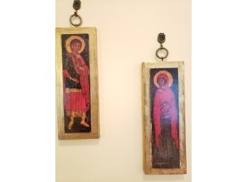 Pair Of Religious Wall Art
