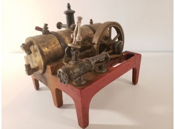 Antique Weeden Brass And Iron Steam Engine