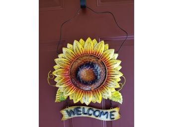 Welcome Sunflower Door Decor