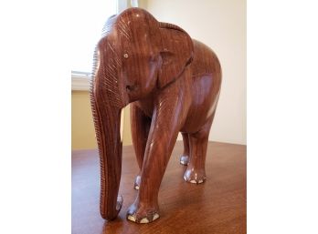 Hand Carved Wood Elephant