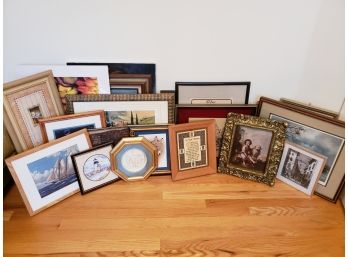 Mixed Lot Of Large And Small Prints And Paintings