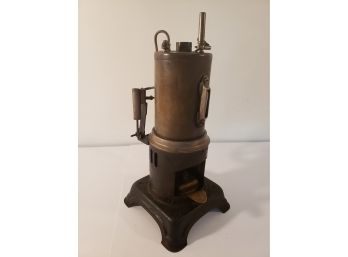Vintage Tin And Brass Toy  Steam Engine