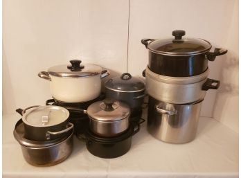 Selection Of Cookware All With Lids