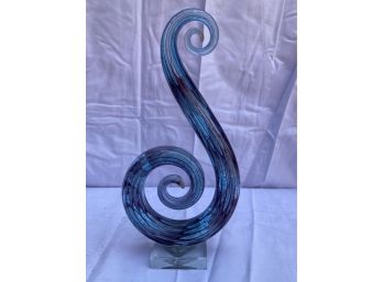 Stunning MURANO Art Glass Spire/ Swirled Sculpture- 1 Of 2 Being Offered