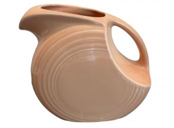 Vintage Fiesta Ware, Peach Disk Pitcher.