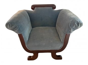 Vintage Victorian Style Deep Lounge Arm Chair.