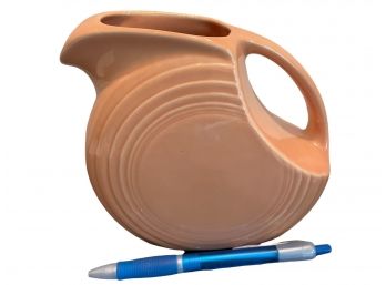 Vintage Fiesta Ware, Peach Mini Disk Pitcher.